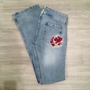 Rose Patch Denim